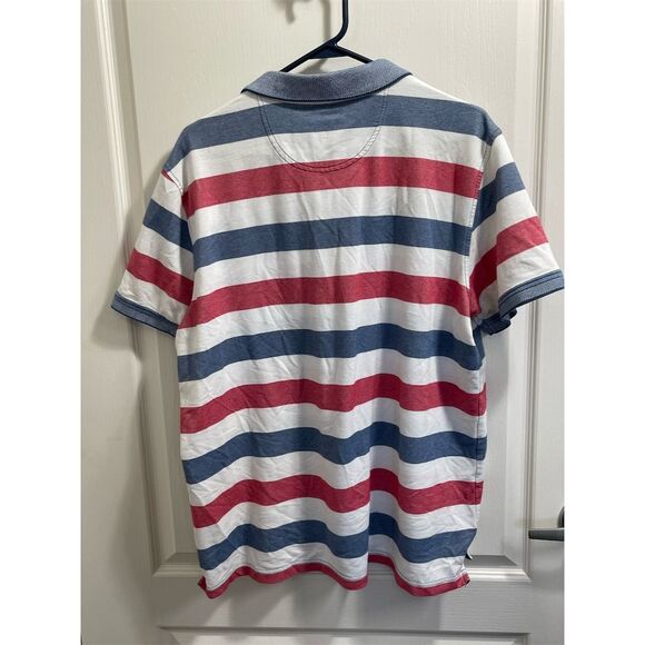 Izod Men's 2XL Striped Polo Shirt Multicolor Short Sleeve Casual - Picture 4 of 6
